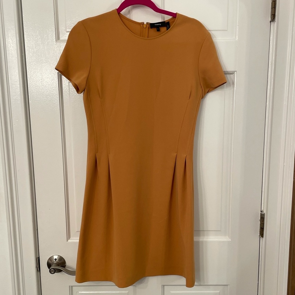 Theory Corset Tee Dress - Papaya